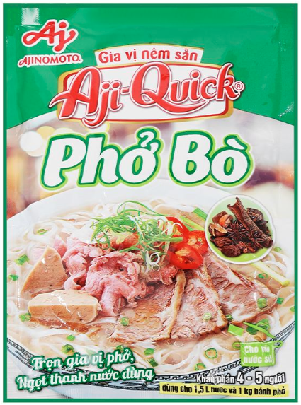 Gia vị Ajiquick phở bò 57g