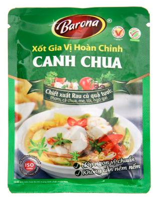 Gia vị canh chua Barona 80g