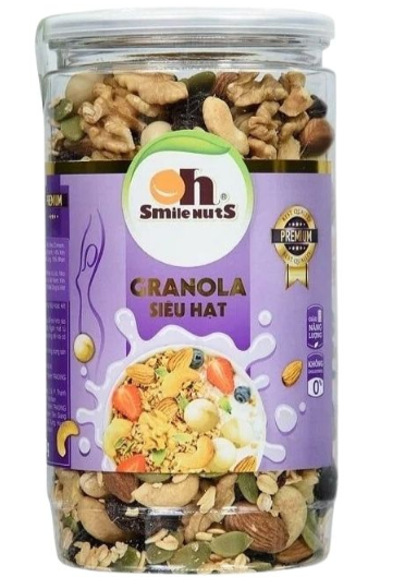 Granola siêu hạt Smile Nuts 500g