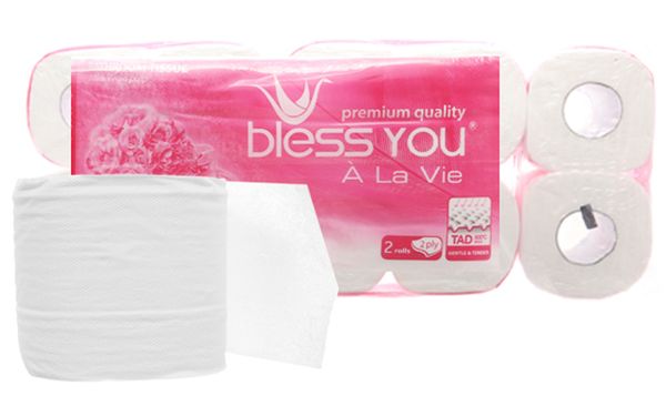 Giấy vệ sinh Blessyou alavie 2 lớp 2cx5