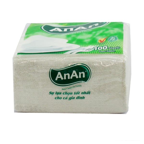 Khăn ăn AnAn 33x33 100 miếng