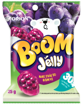 Kẹo dẻo Boom nho 25g