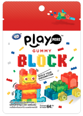 Kẹo dẻo Playmore xếp hình 64g