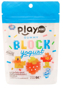 Kẹo dẻo Playmore xếp hình vị sữa chua 64g