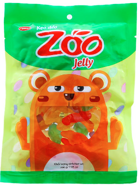 Kẹo dẻo trái cây Jelly Zoo đường 200g