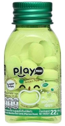 Kẹo the Playmore hương táo không đường 22g