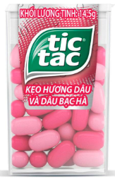 Kẹo Tic Tac hương dâu/dâu bạc hà 14.5g