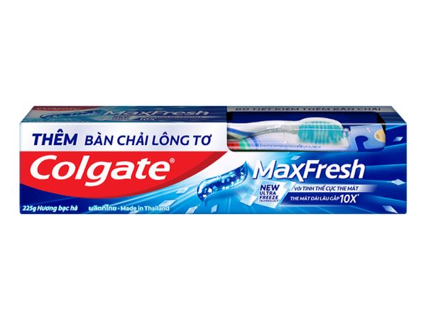 Kem đánh răng Colgate MaxFresh bạc hà 225g