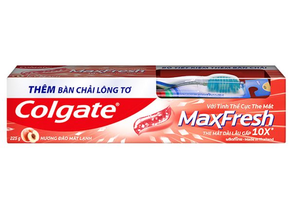 Kem đánh răng Colgate MaxFresh hương đào 225g