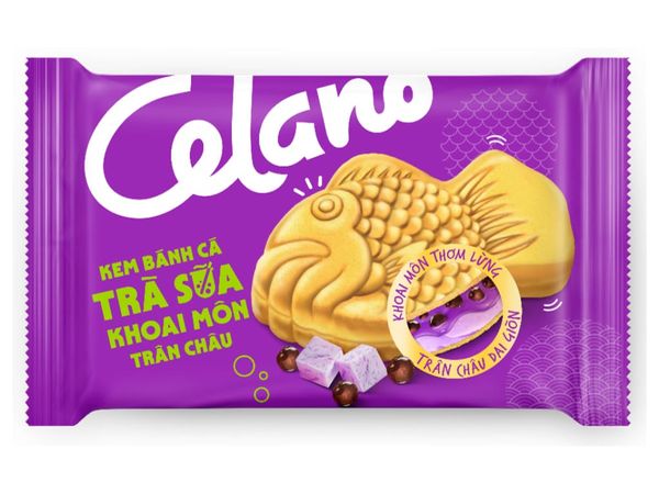 Kem bánh cá Celano trà sữa khoai môn trân châu 100ml