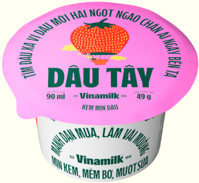 Kem dâu Vinamilk 90ml
