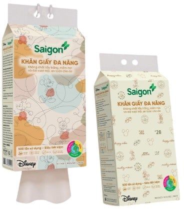 Khăn rút treo tường Saigon túi 500 tờ