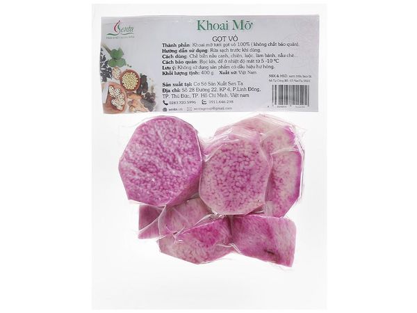Khoai mỡ gọt vỏ 400g