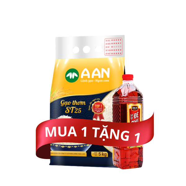 Combo - Gạo A.An ST25 5kg +NM Nam Ngư Đệ Nhị 900ml