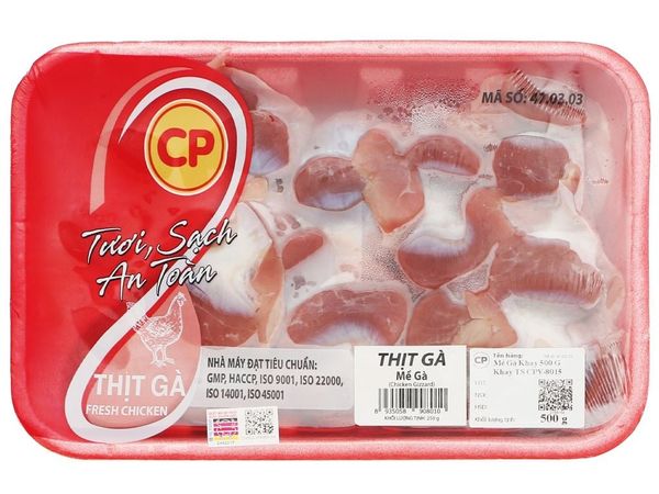 Mề gà tươi CP 500g