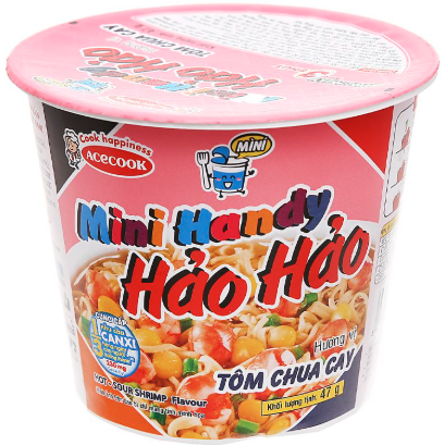 Mì Handy Hảo Hảo mini tôm chua cay ly 47g