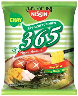 Mì không chiên 365 chay súp Miso 66g