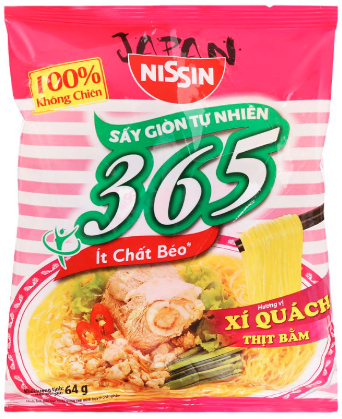 Mì không chiên 365 xí quách thịt bằm 64g