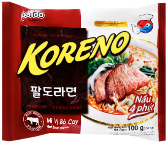 Mì Koreno bò cay 100g