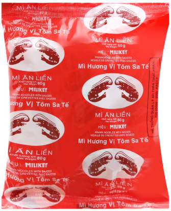 Mì Miliket tôm đỏ 80g