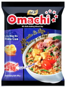 Mì Omachi bắp bò riêu cua 80g