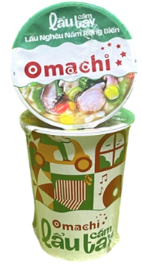 Mì Omachi lẩu tôm cầm tay nghêu rong biển 81g