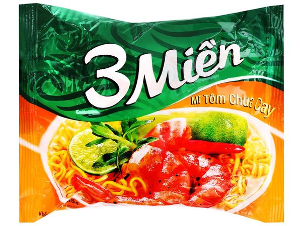 Mì Reeva 3 Miền tôm chua cay 65g