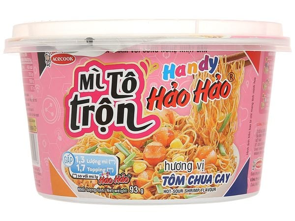 Mì trộn Hảo Hảo chua cay tô 93g