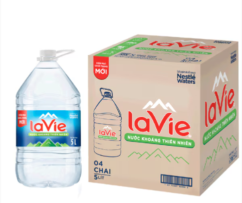 Nước khoáng thiên nhiên Lavie 4x5L