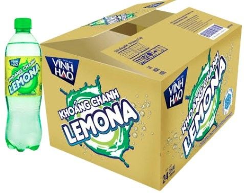 Nước ngọt Vĩnh Hảo chanh pet 24x500ml_Thùng
