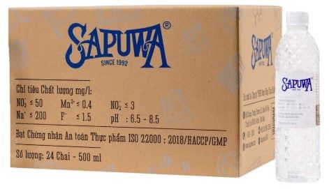 Nước suối Sapuwa 24x500ml_Thùng