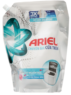 Nước giặt Ariel matic không mùi ẩm mốc túi 1.8kg