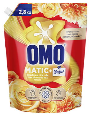 Nước giặt Omo matic tinh dầu thơm túi 2.8kg
