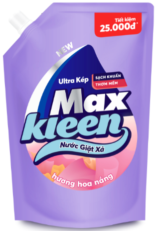 Nước giặt xả Maxkleen hương sớm mai túi 2.4kg