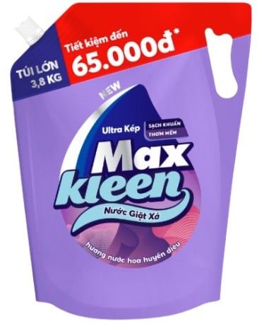 Nước giặt xả MaxKleen hương huyền diệu túi 3.8kg