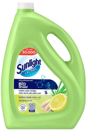 Nước lau sàn Sunlight Bioshield chanh yuzu sả 3.6kg