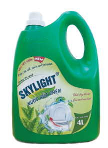 Nước rửa chén cao cấp Skylight hương trà xanh 4L