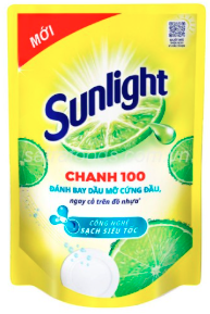 Nước rửa chén Sunlight chanh 100 túi 750g