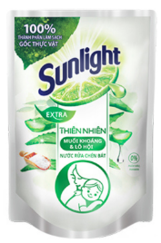 Nước rửa chén Sunlight muối khoáng lô hội túi 750g