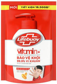 Nước rửa tay Lifebuoy bạc bảo vệ vượt trội túi 400g