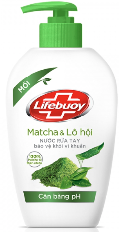 Nước rửa tay Lifebuoy Matcha lô hội 450g