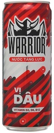 Nước tăng lực Warrior vị Dâu lon 325ml