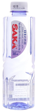 Nước uống ion kiềm Saka 355ml