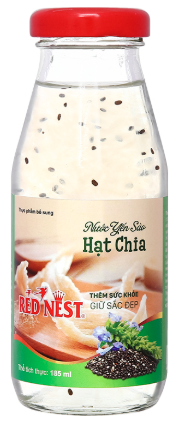 Nước yến sào hạt chia Red Nest chai 185ml