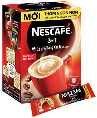 Nescafe cafe hòa tan nguyên bản 3in1 18x16g