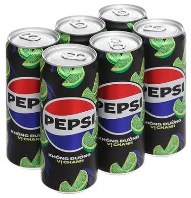 Nước Giải Khát Pepsi zero calo chanh 6x320ml