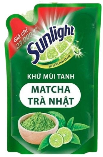 Nước rửa chén Sunlight trà xanh túi 750g