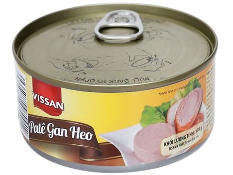 Pate gan heo Vissan có khóa hộp 170g