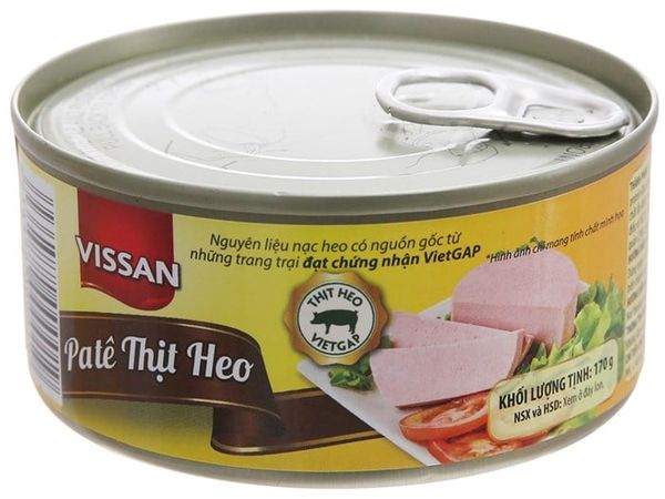 Pate Thịt Heo Vissan Có Khóa hộp 170g