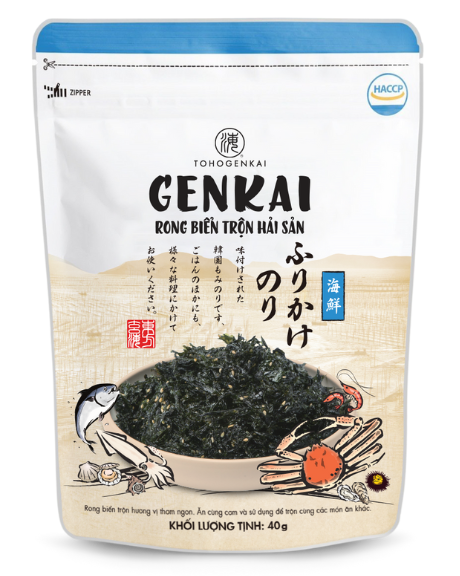 Rong biển trộn cơm Genkai hải sản 40g
